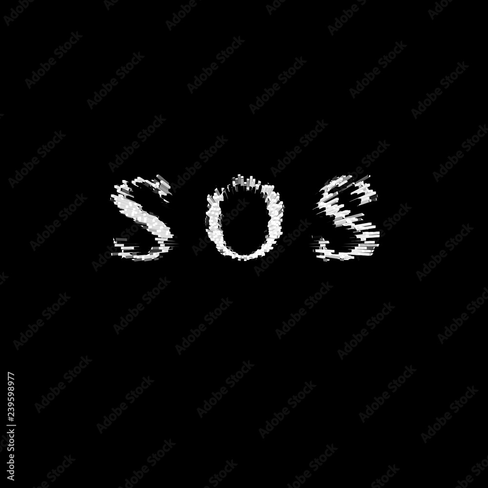 3d text illustration depth effect sos 3d text illustration depth effect sos
