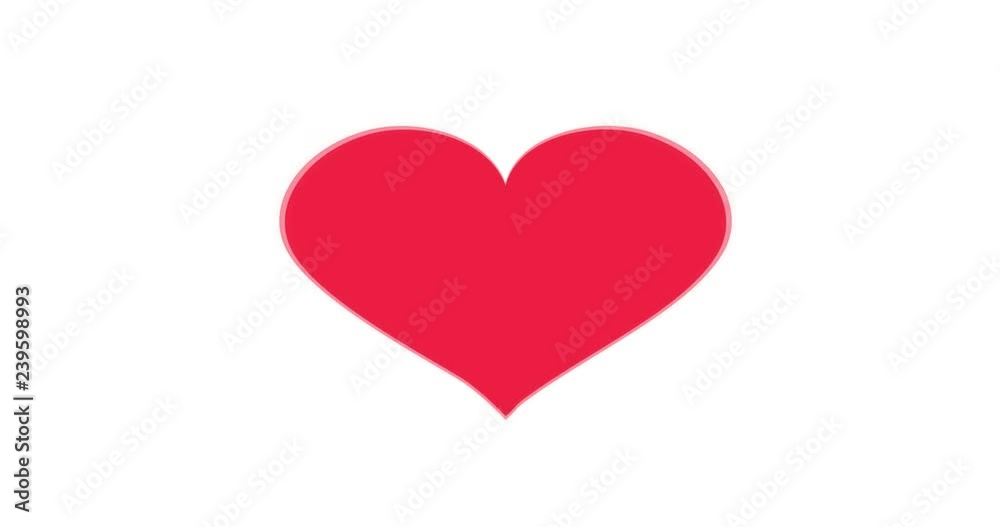 Beating red graphic heart icon. 4K Animation loop, can be used for Valentines Day or Mothers Day Beating red graphic heart icon. 4K Animation loop, can be used for Valentines Day or Mothers Day