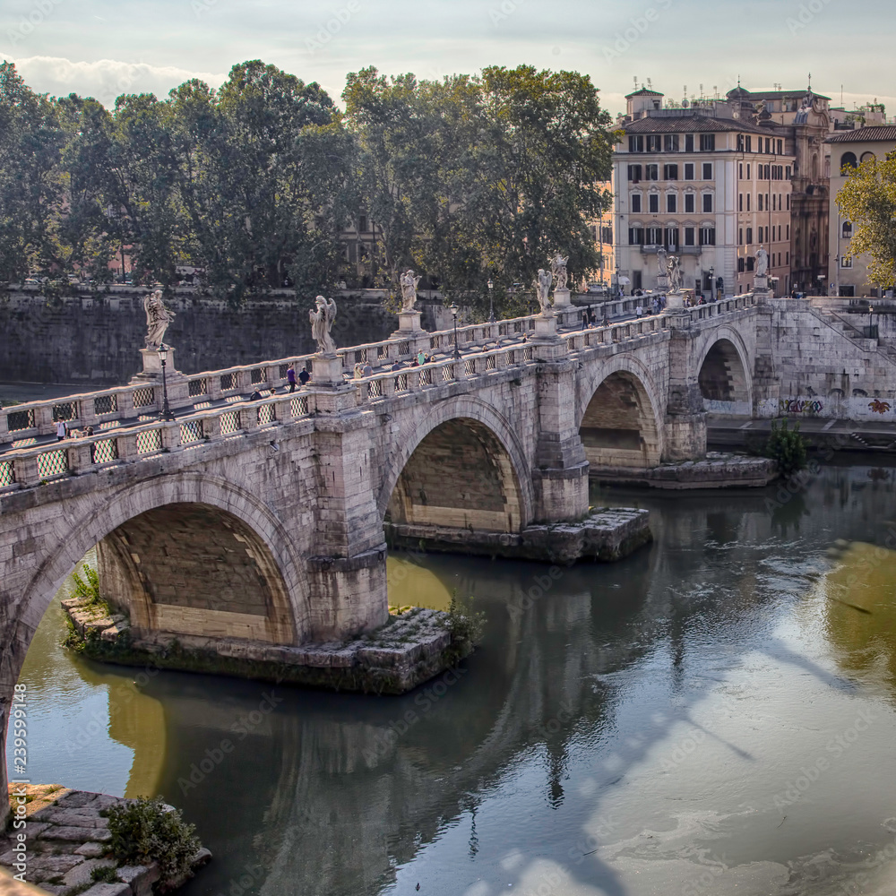 bridge in rome italy