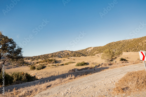 Uphill road.Mountain road