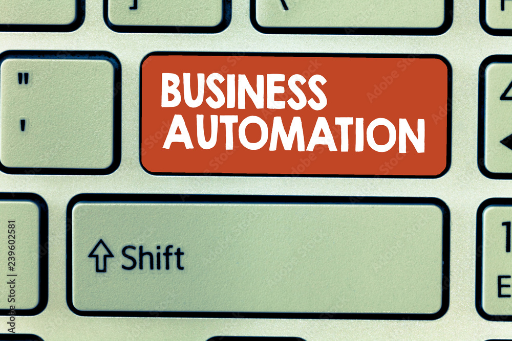 Conceptual hand writing showing Business Automation. Business photo showcasing for Digital Transformation Streamlined for Simplicity. Conceptual hand writing showing Business Automation. Business photo showcasing for Digital Transformation Streamlined for Simplicity.