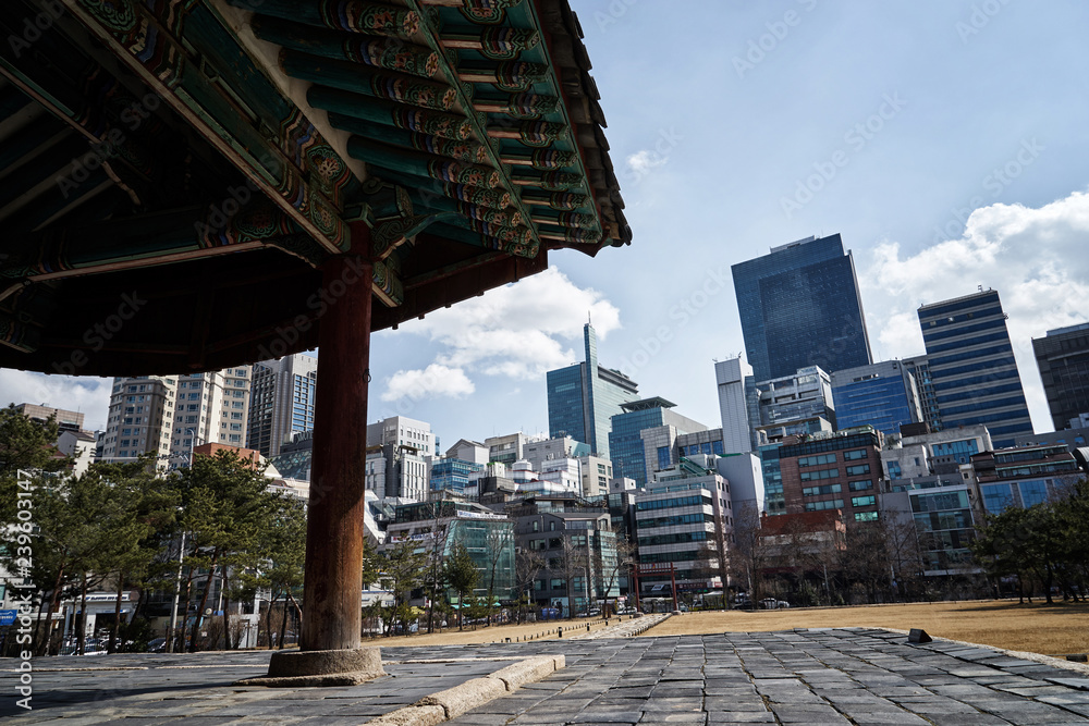 Seonjeongneung Royal Tombs of the Joseon Dynasty located in Gangnam