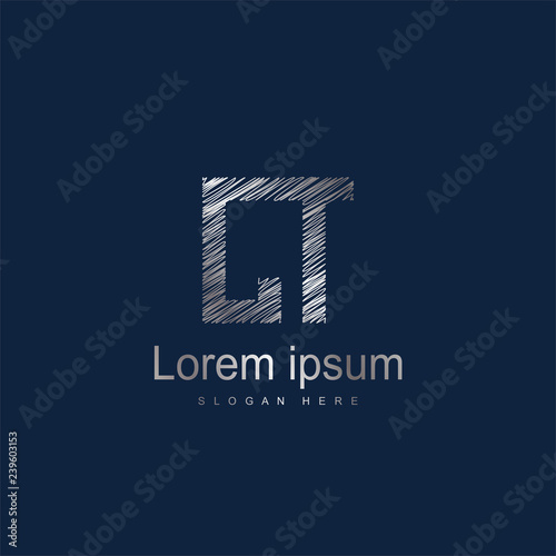 Initial Letter CT logo Template Vector Design