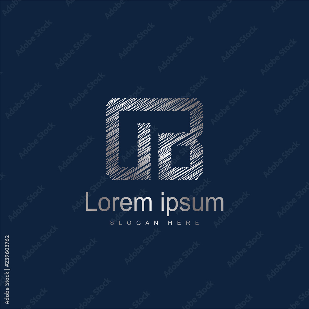 Obraz premium Initial Letter DB Logo Template Vector Design