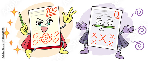 テスト 成績 勉強 キャラクター