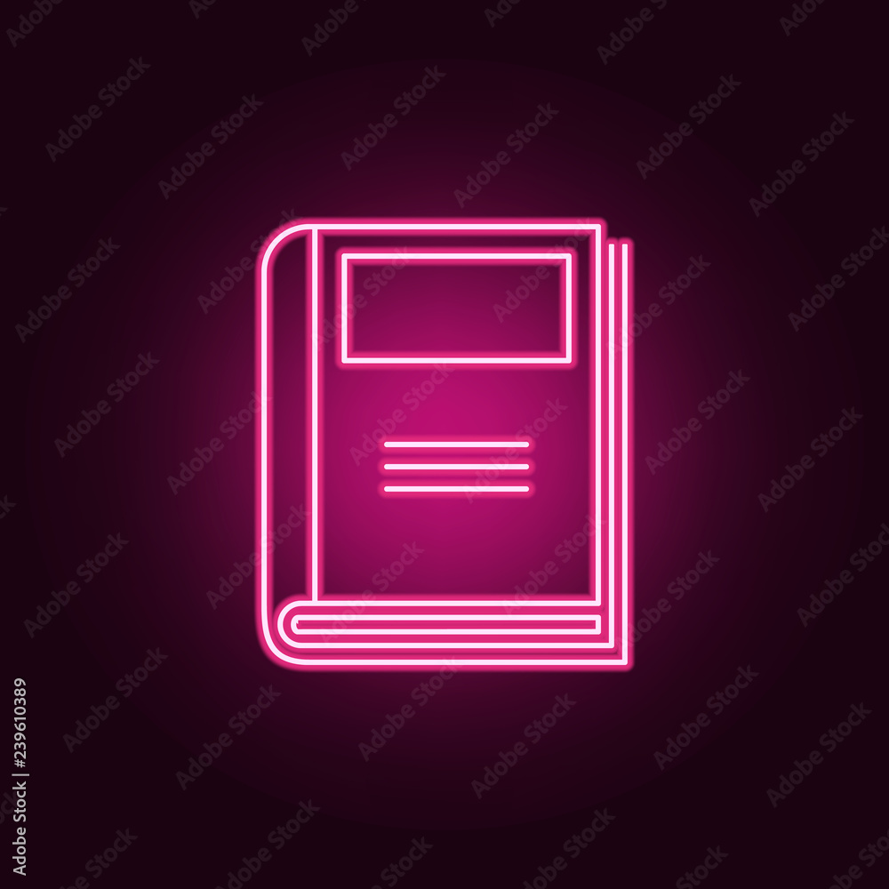 Journal icon. Elements of Books and magazines in neon style icons. Simple icon for websites, web design, mobile app, info graphics Journal icon. Elements of Books and magazines in neon style icons. Simple icon for websites, web design, mobile app, info graphics