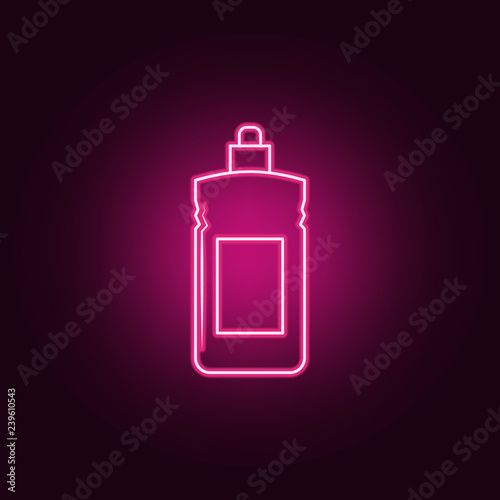 dishwashing liquid icon. Elements of Bottle in neon style icons. Simple icon for websites, web design, mobile app, info graphics