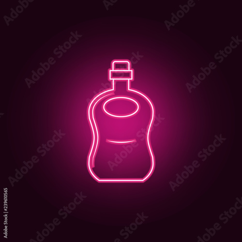 bottle of cognac icon. Elements of Bottle in neon style icons. Simple icon for websites, web design, mobile app, info graphics