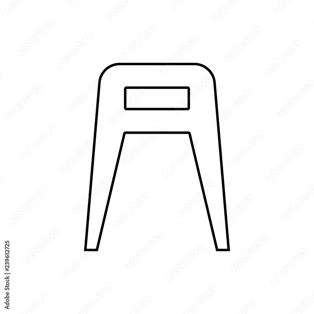 stool icon. Element of Furniture for mobile concept and web apps icon. Thin line icon for website design and development, app development stool icon. Element of Furniture for mobile concept and web apps icon. Thin line icon for website design and development, app development