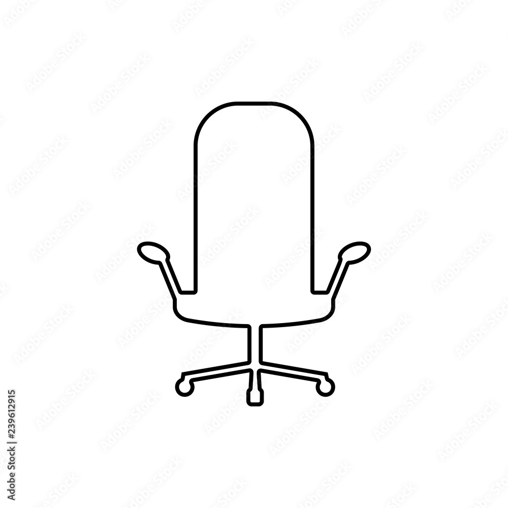 work chair icon. Element of Furniture for mobile concept and web apps icon. Thin line icon for website design and development, app development work chair icon. Element of Furniture for mobile concept and web apps icon. Thin line icon for website design and development, app development
