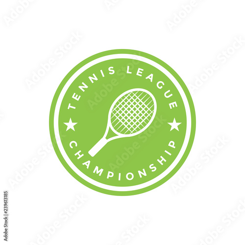 Tennis sport vector graphic design inspiration © haris