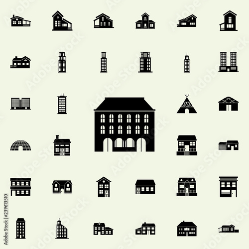 building icon. house icons universal set for web and mobile