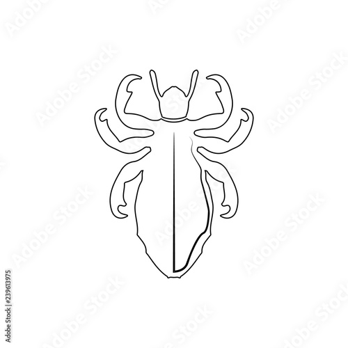 lice icon. Element of insect for mobile concept and web apps icon. Thin line icon for website design and development, app development