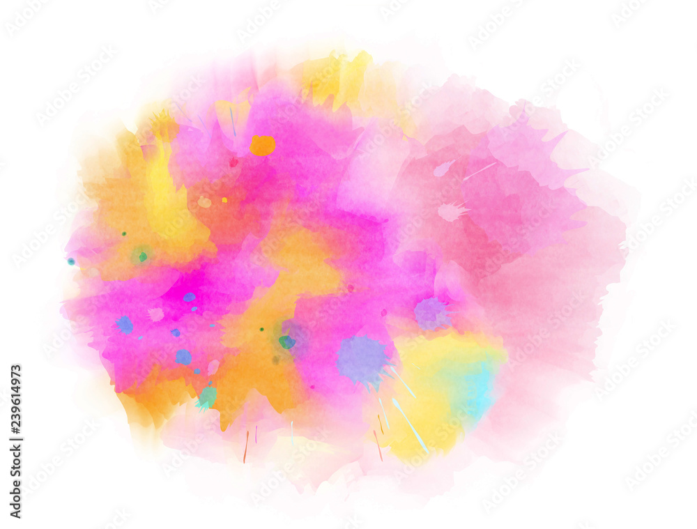 Abstract hand drawn watercolor background. Grunge texture for cards and flyers design. Digital art painting