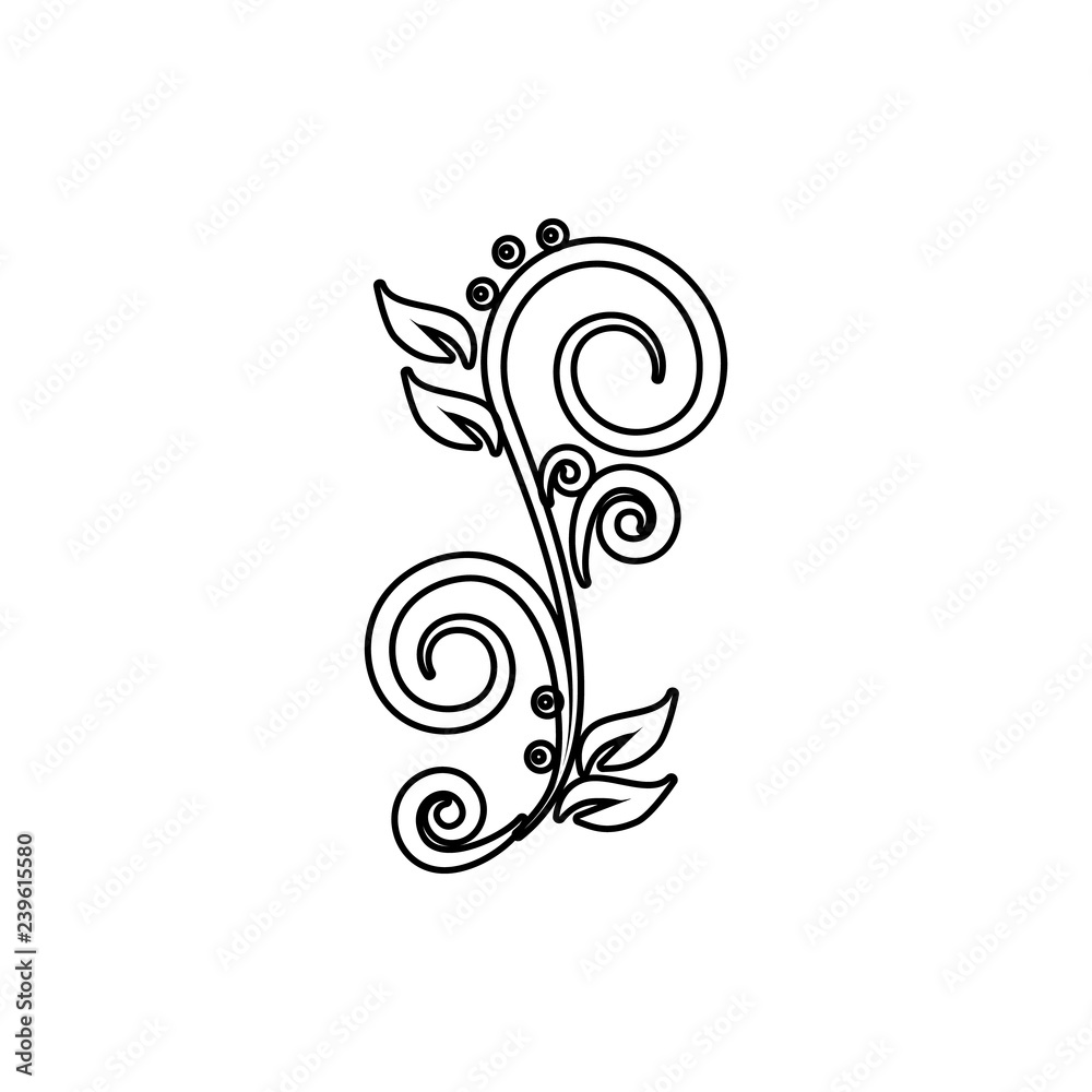 ornament with leaves icon. Element of ornaments for mobile concept and web apps icon. Thin line icon for website design and development, app development ornament with leaves icon. Element of ornaments for mobile concept and web apps icon. Thin line icon for website design and development, app development