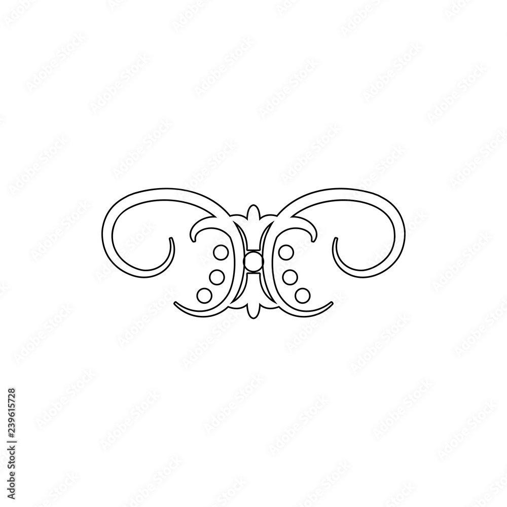 ornament icon. Element of ornaments for mobile concept and web apps icon. Thin line icon for website design and development, app development