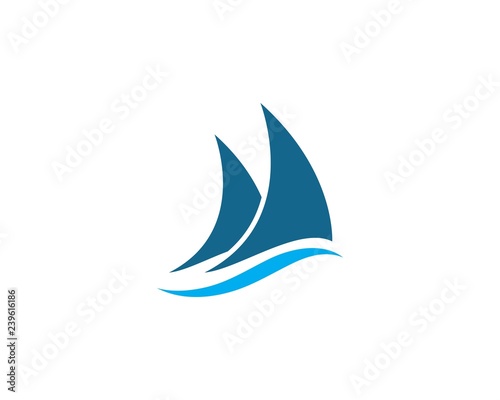 Sailing boat logo