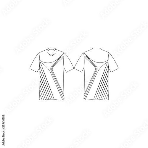 tennis-shirt icon. Element of T-shirt for mobile concept and web apps icon. Thin line icon for website design and development, app development