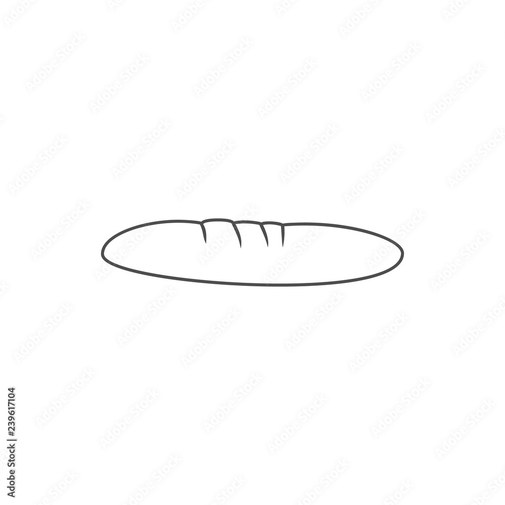 bread icon. Element of web for mobile concept and web apps icon. Thin line icon for website design and development, app development bread icon. Element of web for mobile concept and web apps icon. Thin line icon for website design and development, app development