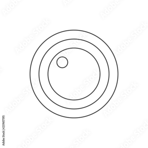 lens icon. Element of web for mobile concept and web apps icon. Thin line icon for website design and development, app development