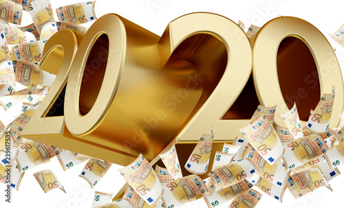 2020 50 euro banknotes 3d-i...