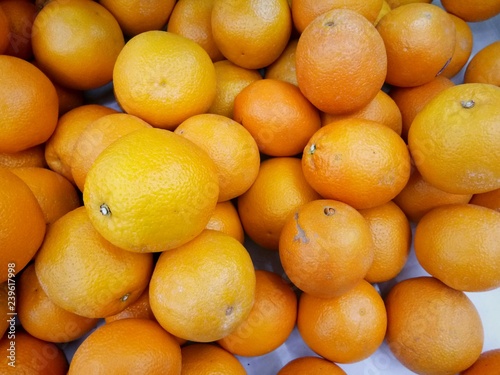 Orange in supermarket for sale