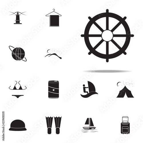 handwheel icon. summer pleasure icons universal set for web and mobile