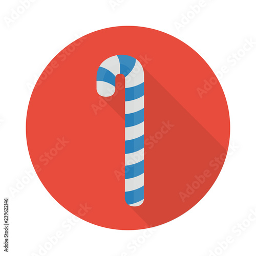 candy icon in flat style with long shadow,isolated vector illustration on white transparent background.