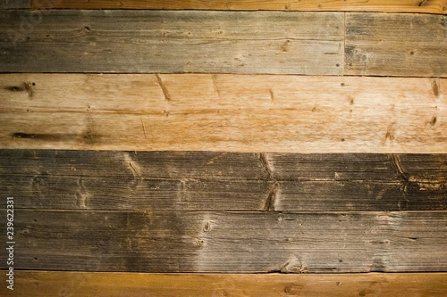 Wood texture background. Dark scratched grunge cutting board. Old hard wood plank wall background.