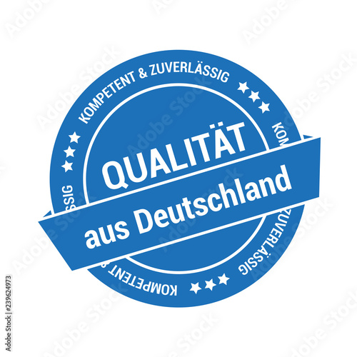 Button für Qualität aus Deutschland