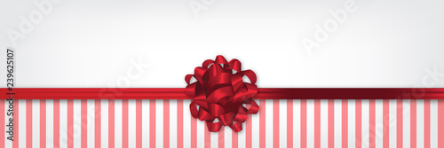 red rosette panorama card