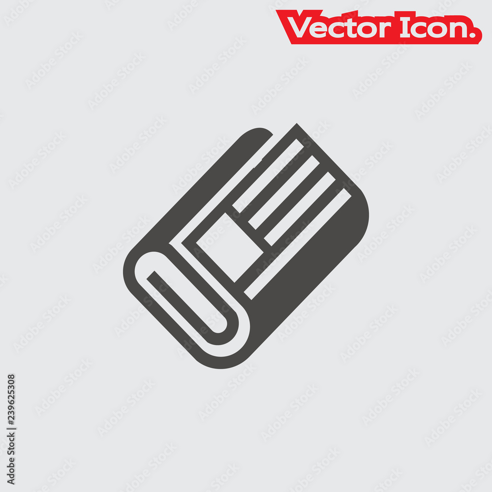 Newspaper icon isolated sign symbol and flat style for app, web and digital design. Vector illustration. Newspaper icon isolated sign symbol and flat style for app, web and digital design. Vector illustration.