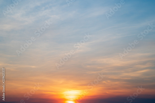Fototapeta Naklejka Na Ścianę i Meble -  Sunset sky background.