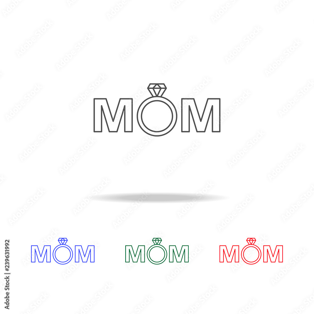 mom and ring icon. Elements of mother day in multi colored icons. Premium quality graphic design icon. Simple icon for websites, web design, mobile app, info graphics mom and ring icon. Elements of mother day in multi colored icons. Premium quality graphic design icon. Simple icon for websites, web design, mobile app, info graphics