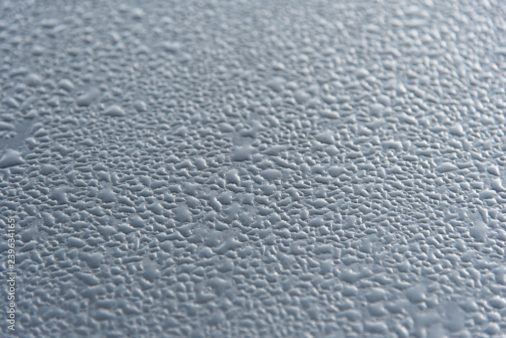 Closeup drop water Dew texture surface on floor Closeup drop water Dew texture surface on floor