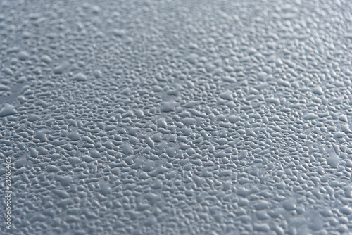 Closeup drop water Dew texture surface on floor