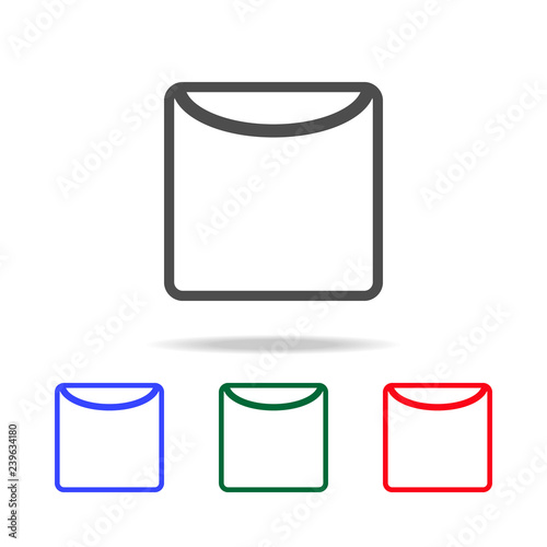 drying in unfolded form icon. Elements of washing in multi colored icons. Premium quality graphic design icon. Simple icon for websites, web design, mobile app photo