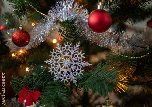 Christmas decoration on tree