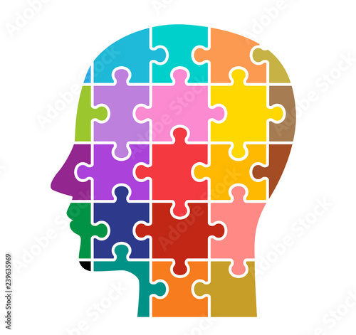 Puzzle and face