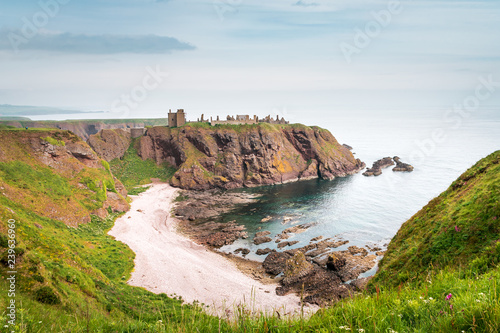 Spectacular view to Dunnottar Castle, Scotland, Great Britain