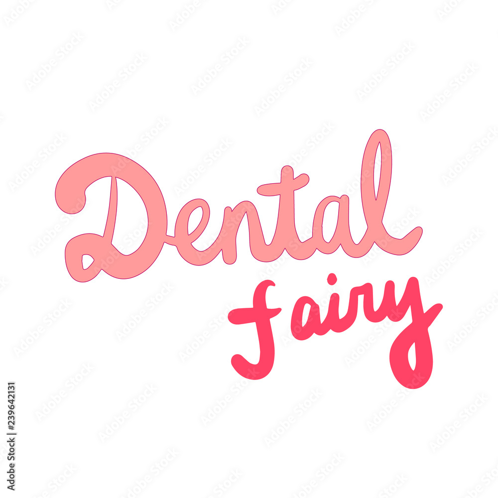 Dental fairy hand drawn illustration for prints posters banners presentation background stickers pins t shirts articles journals cards postcards kids