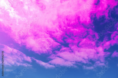 Wallpaper Mural Pink clouds on blue sky background Torontodigital.ca