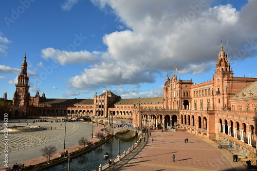 Spain square in Seville is one of the most famous attractions of this city