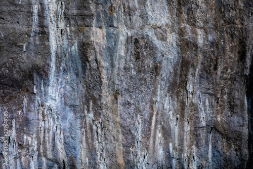 texture details of rock cliff on the island of the sea kra bi Thailand