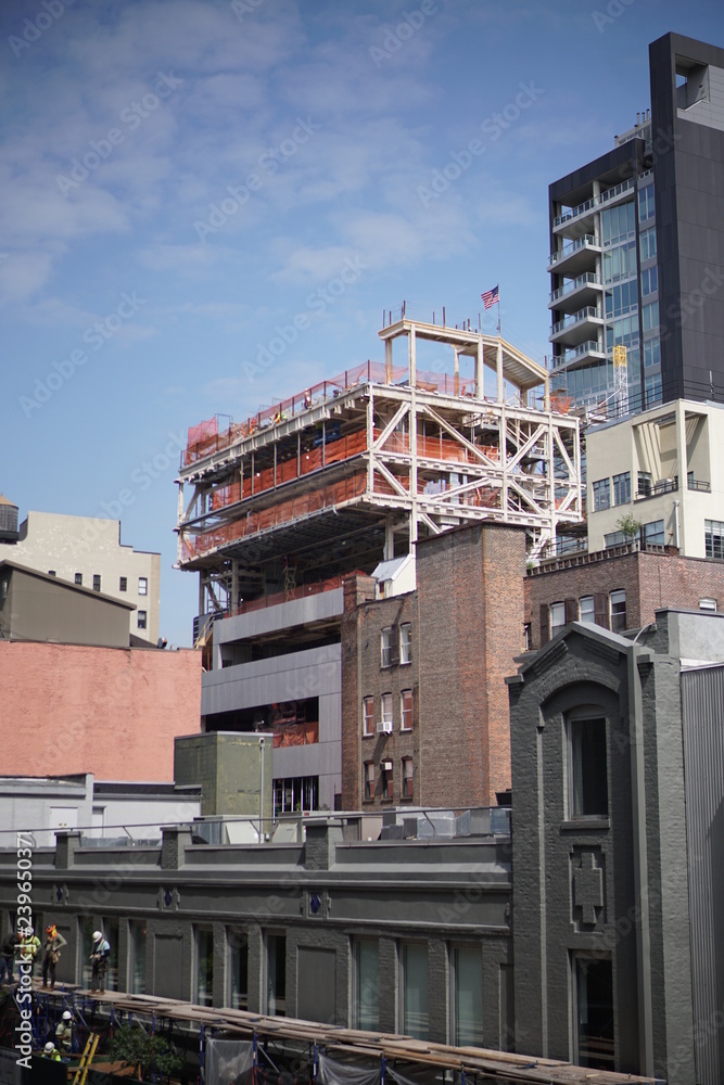 City Construction In New York City Construction In New York