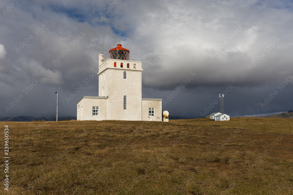 Island, Leuchtturm von Dyrholaye