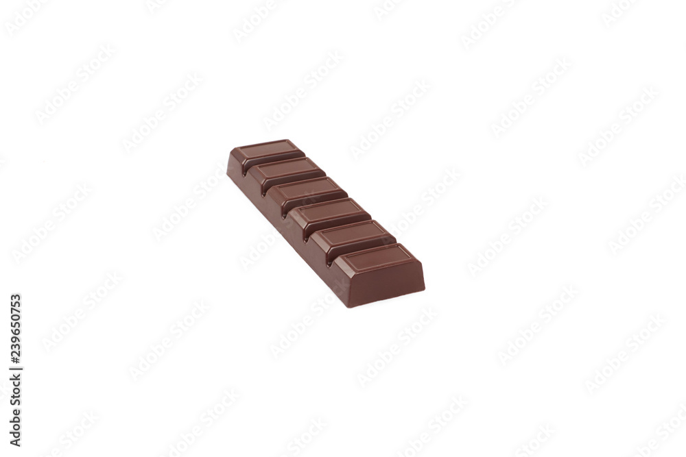 Dark chocolate bar isolated on a white background. Dark chocolate bar isolated on a white background.