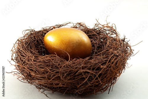 Obraz na plátně Individual retirement account, personal savings and pension fund concept with cl