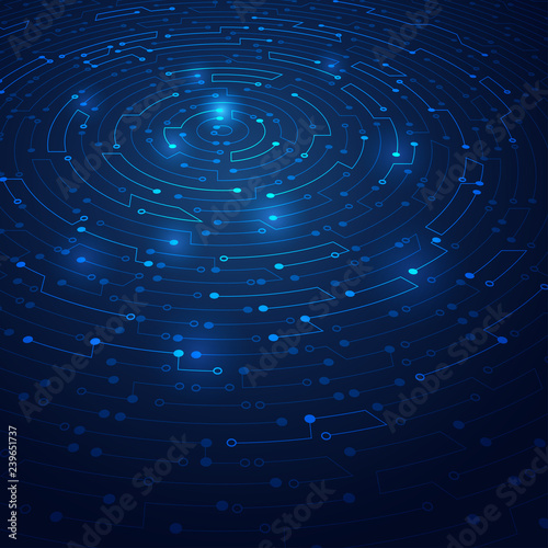 abstract futuristic background, digital technology electronic maze backdrop