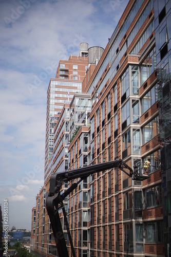 Busy New York Construction Workers